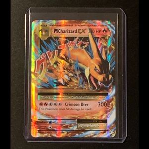 M Charizard EX 13/108 Ultra Rare Holo Pokemon Evolutions